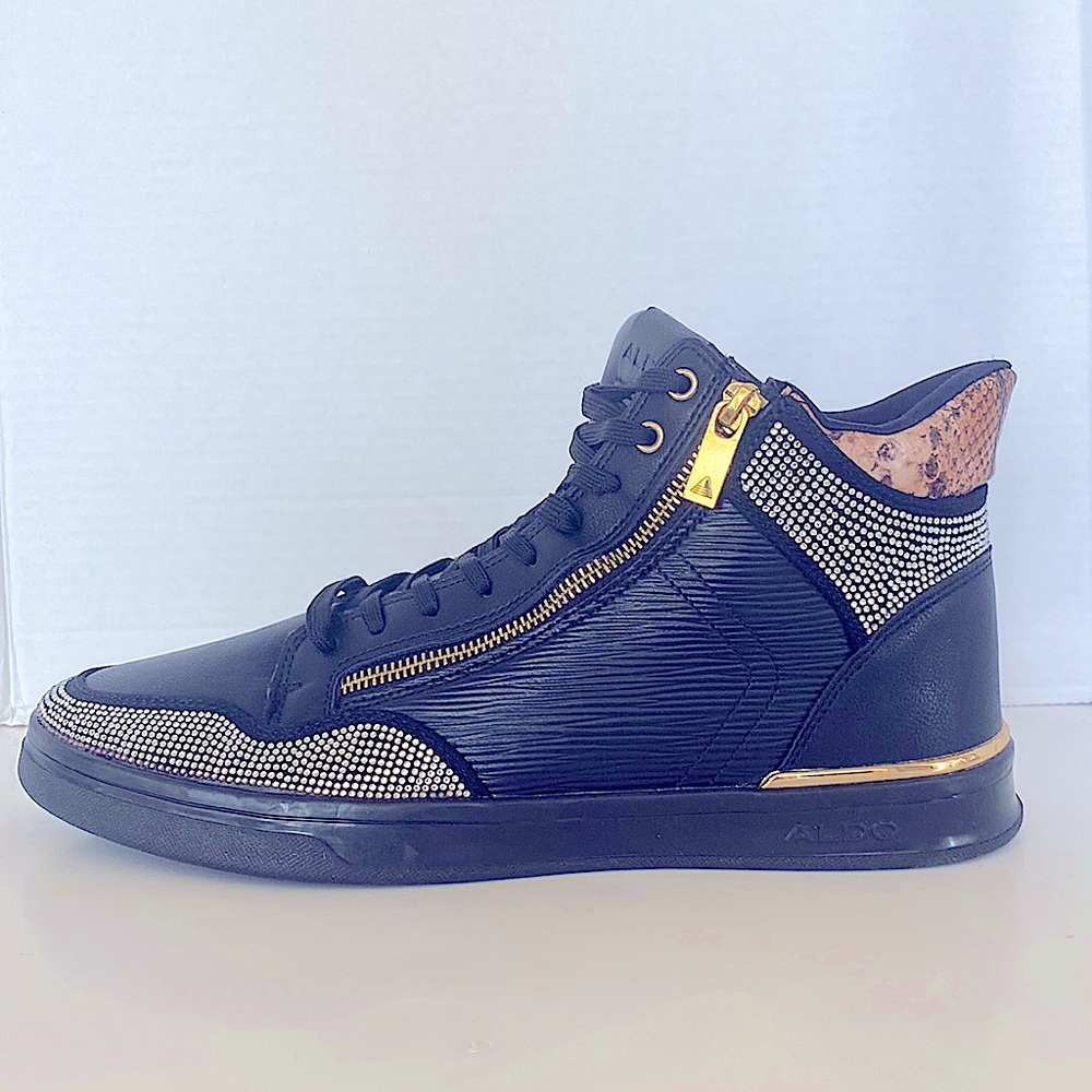 Aldo sauerberg Black high top sneakers Size 11